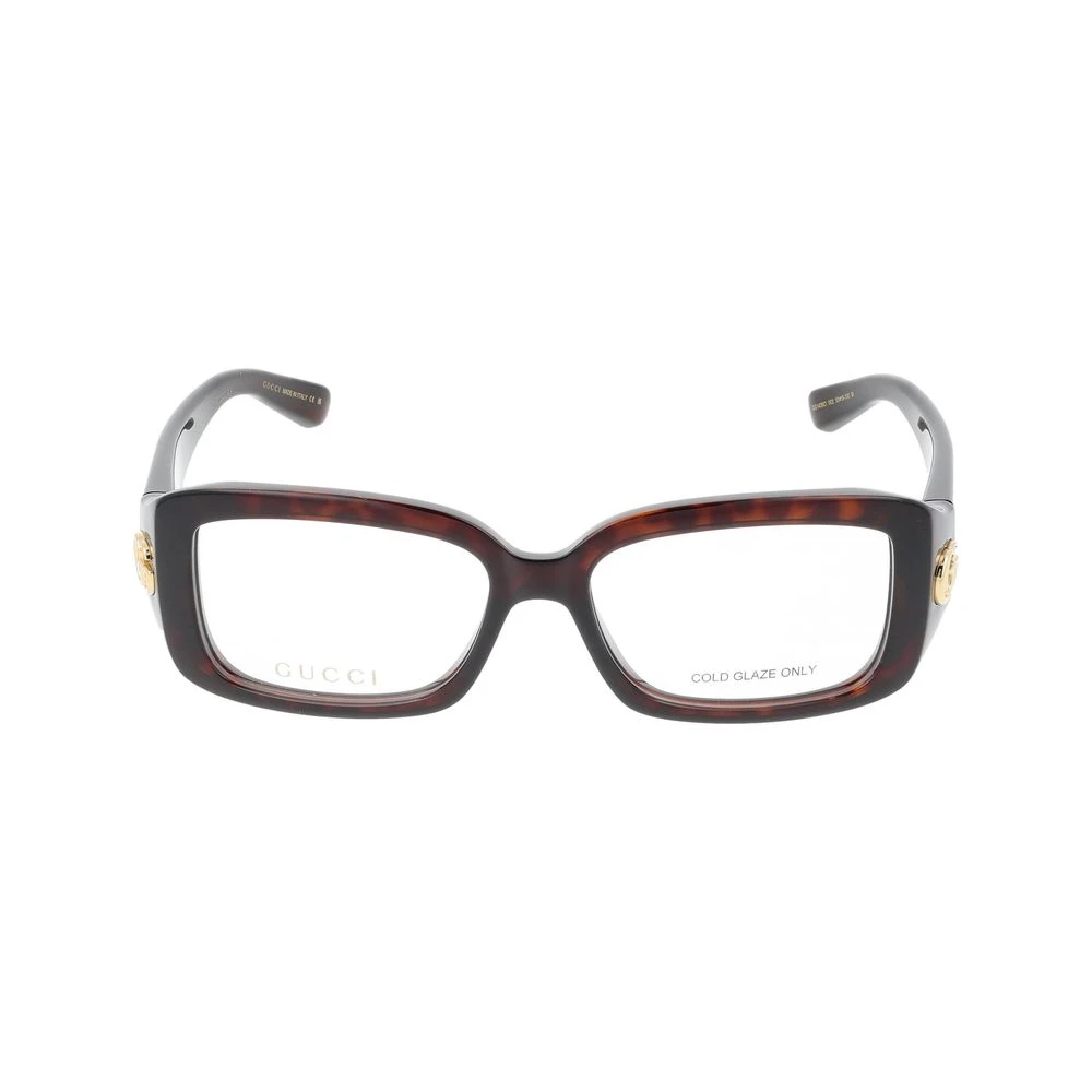 Gucci Women's Brown Havana Transparent Eyeglasses Gg1406o 002 - Glasses - 53 Mm - Accessories