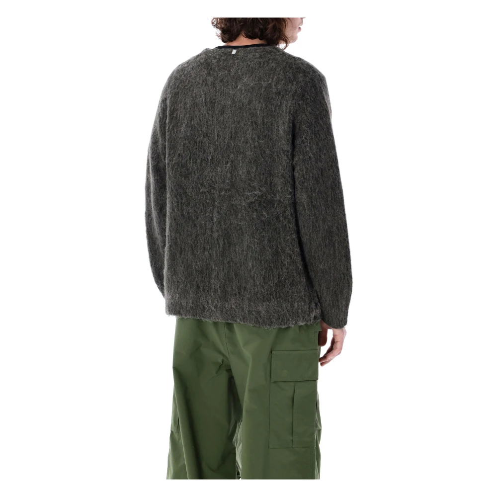 Manastash Houtskool V-hals Vest Gebreide kleding Aw24 Gray Heren