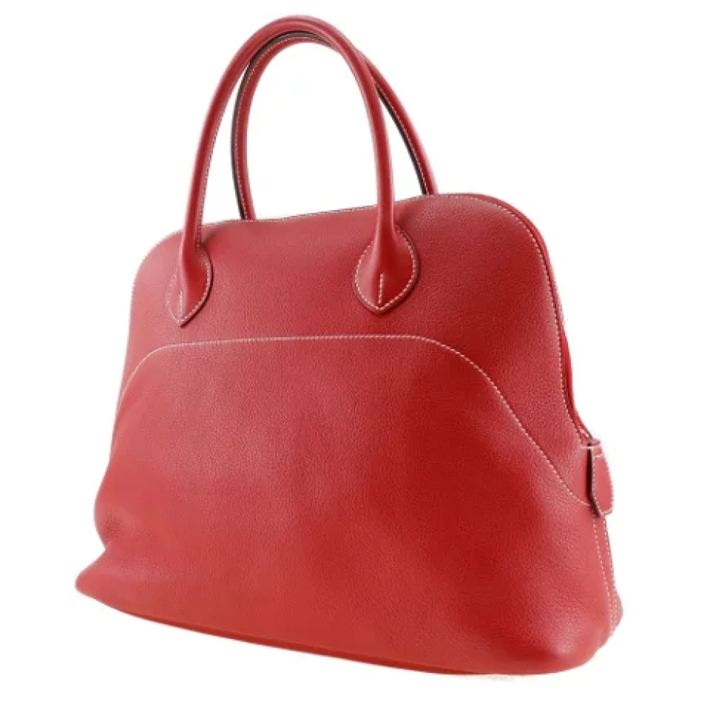 Hermès Vintage Pre-owned Leather handbags Red Dames