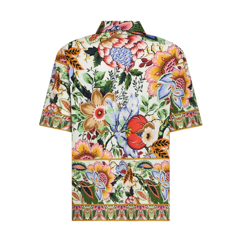 ETRO Bloemenprint Katoenen Overhemden Multicolor Dames