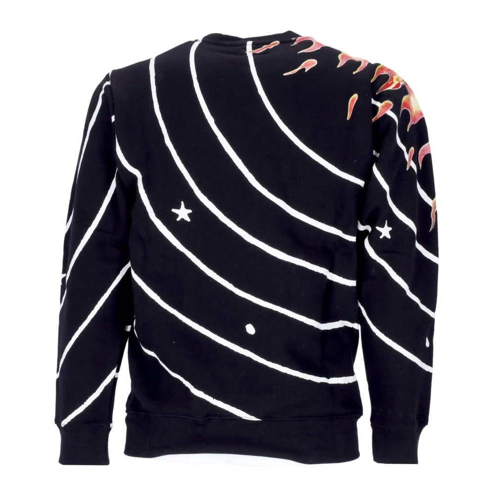 Market Zonnestelsel Crewneck Sweatshirt Zwart Multicolor Heren