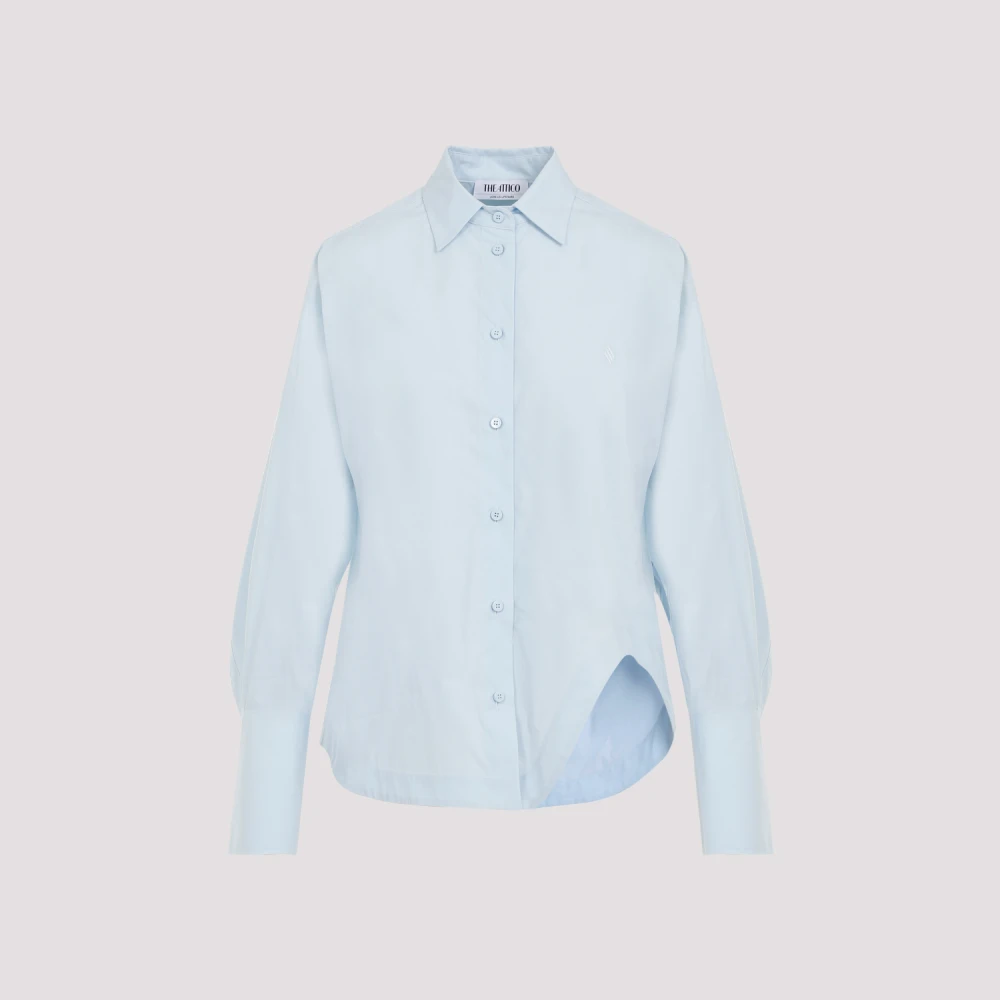 The Attico Baby Blue Eliza Shirt Blue Dames