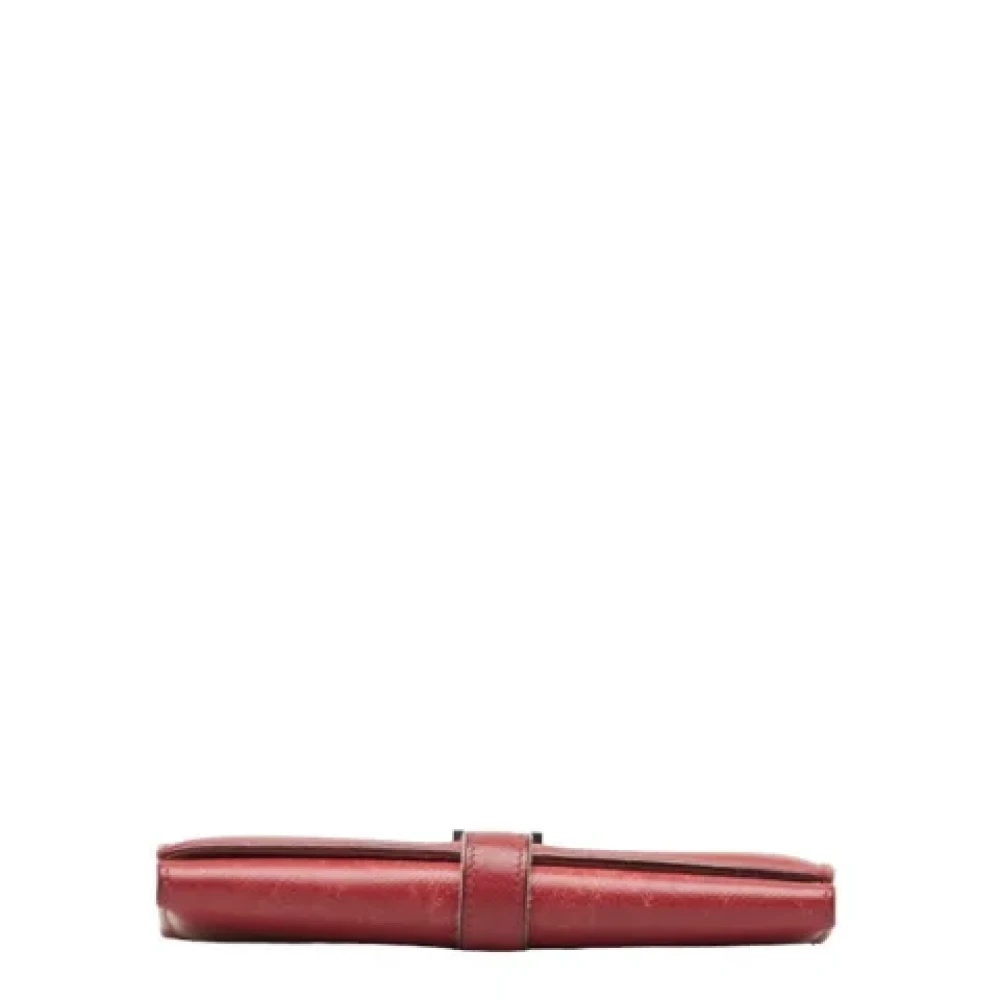 Hermès Vintage Pre-owned Canvas wallets Red Dames