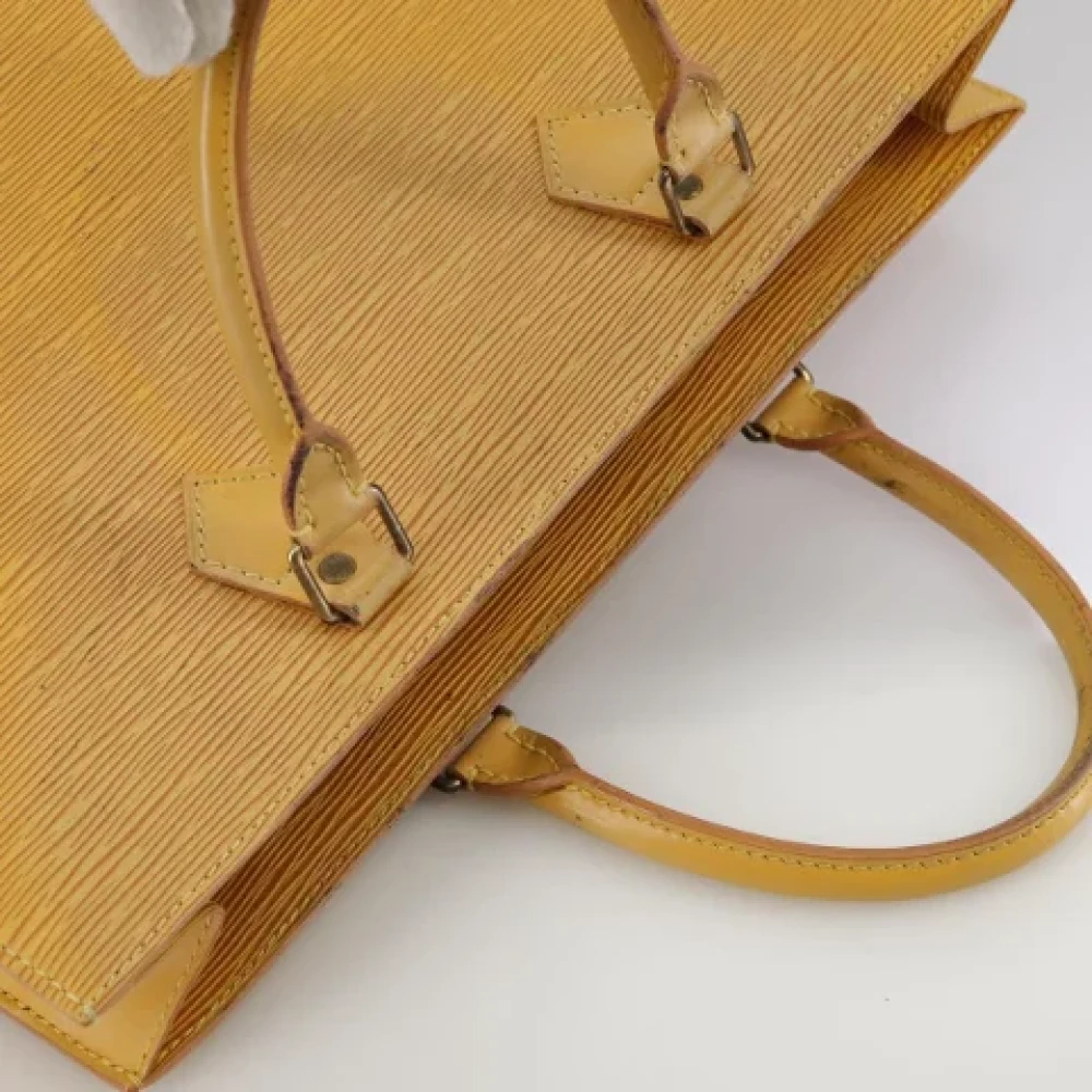 Louis Vuitton Vintage Pre-owned Leather handbags Yellow Dames
