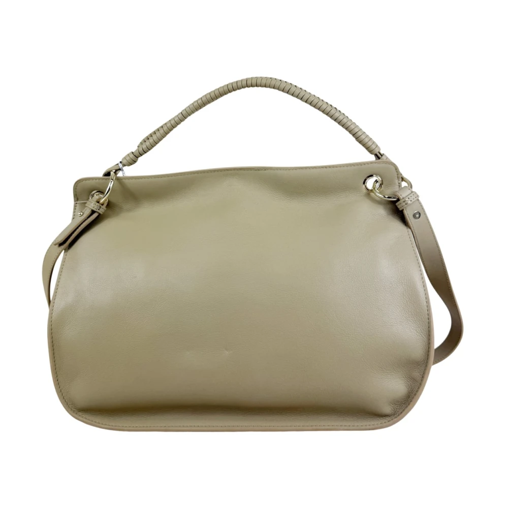 Patrizia Pepe Femme Beige Sacs, Taille: One Size Borsa C/Patta Manico Intreccio L