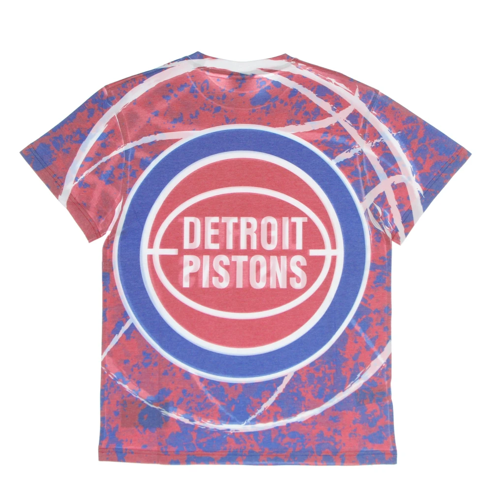 Mitchell & Ness Detroit Pistons NBA Tee Hardwood Classics Multicolor Heren