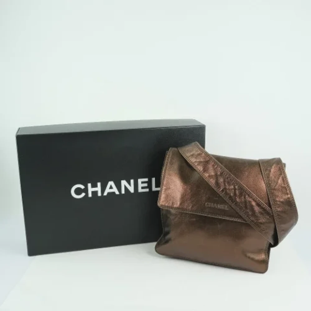 Chanel Vintage Pre-owned Leather shoulder-bags Brown Dames