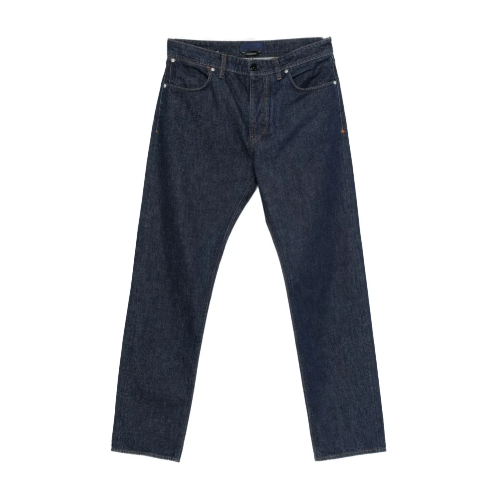 Stone Island Men's Blue Straight Fit Jeans, W33, Straight Jeans