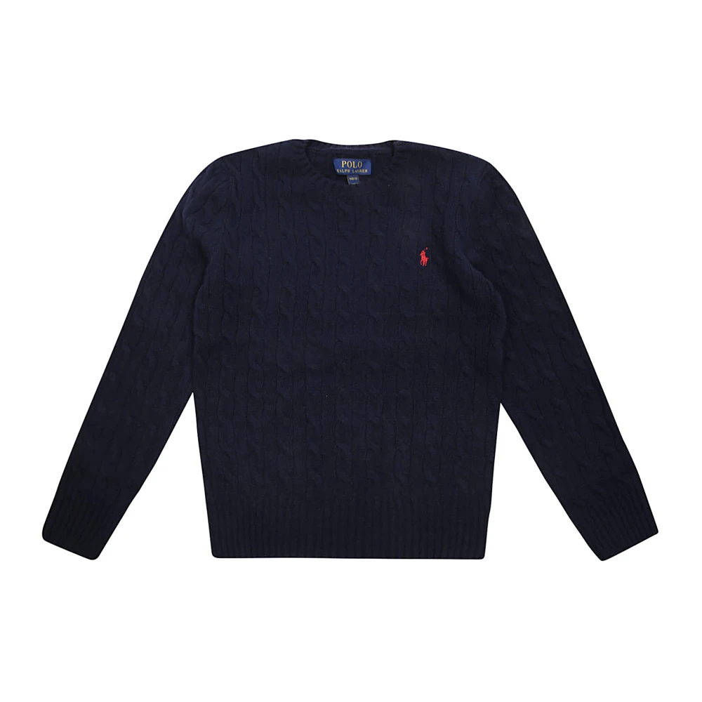 Ralph Lauren Kids Flätstickad Tröja Blue, Unisex