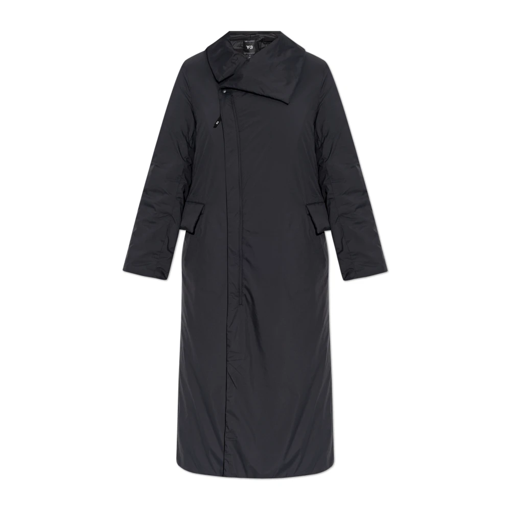 Y-3 Jas met kraag Black Dames