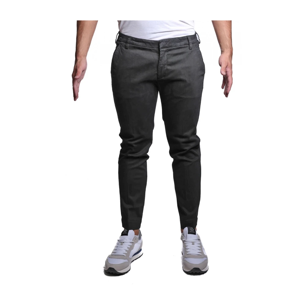Entre amis Zwarte Katoen Elastaan Broek A258188 488 Black Heren