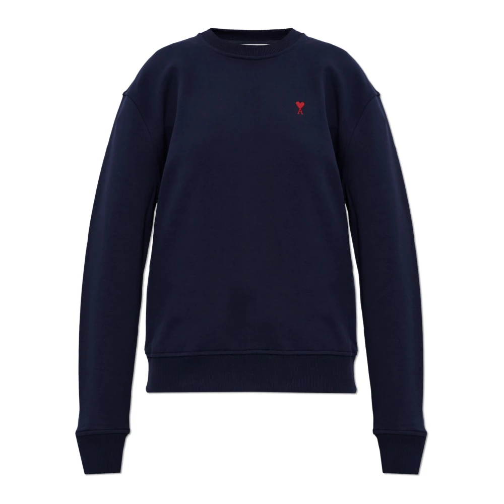 Ami Paris Vrouw Blauw Ami De Coeur Sweatshirt
