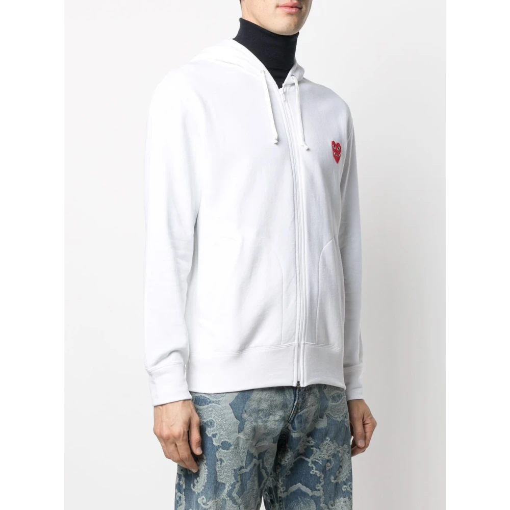Comme des Garçons Play Stijlvolle Heren Sweatshirt White Heren