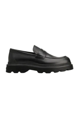 Svart Moccasin Gummisula Urban Stil