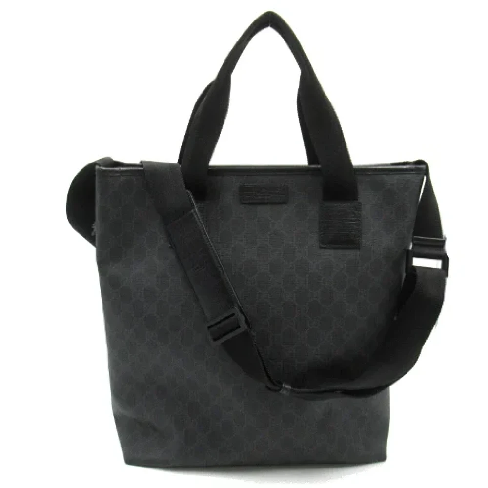 Gucci Vintage Pre-owned Canvas totes Black Dames