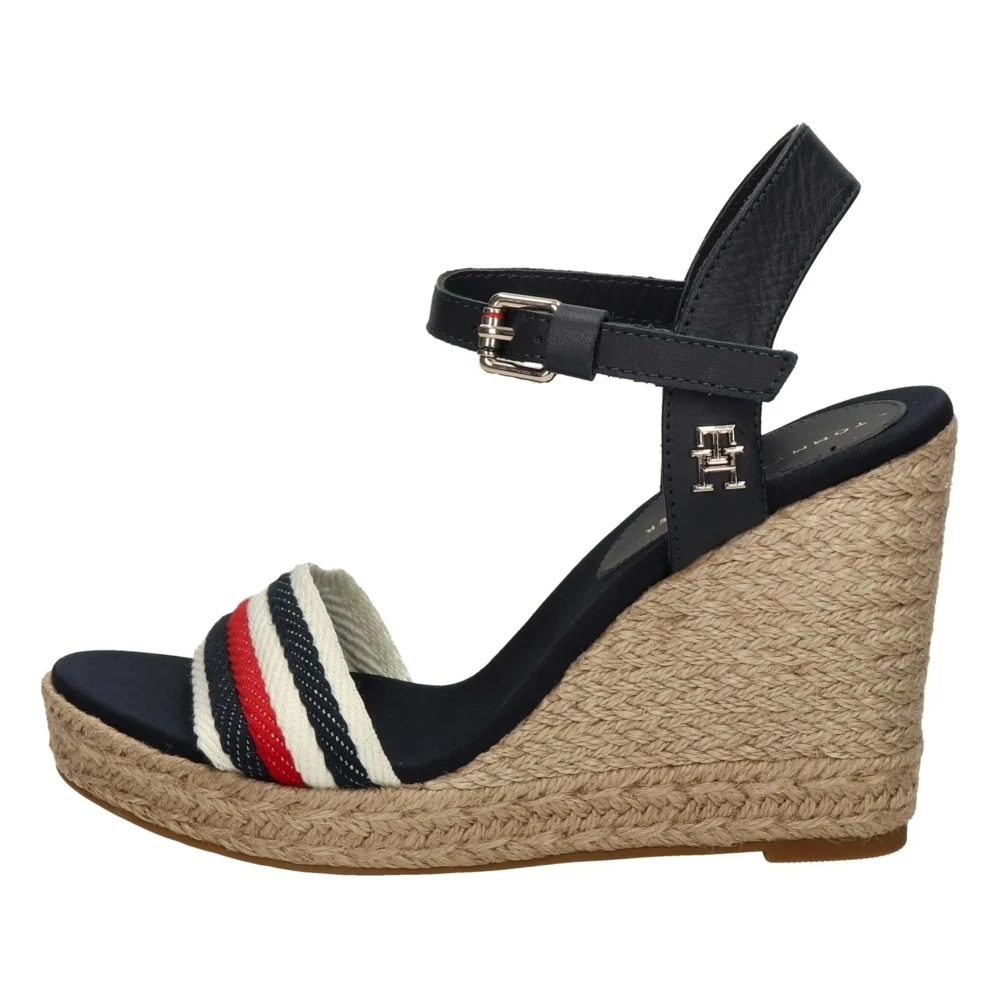 Tommy Hilfiger Corporate Wedge Platform Sandaler Multicolor, Dam