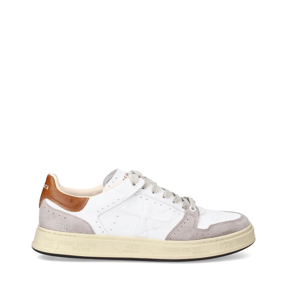 Premiata Vita Sneakers med Snörning Fram White, Herr