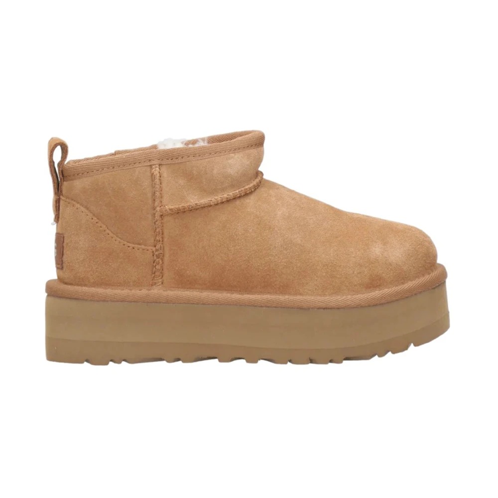 UGG Klassiska Ultra Mini Ankelboots Beige, Flicka