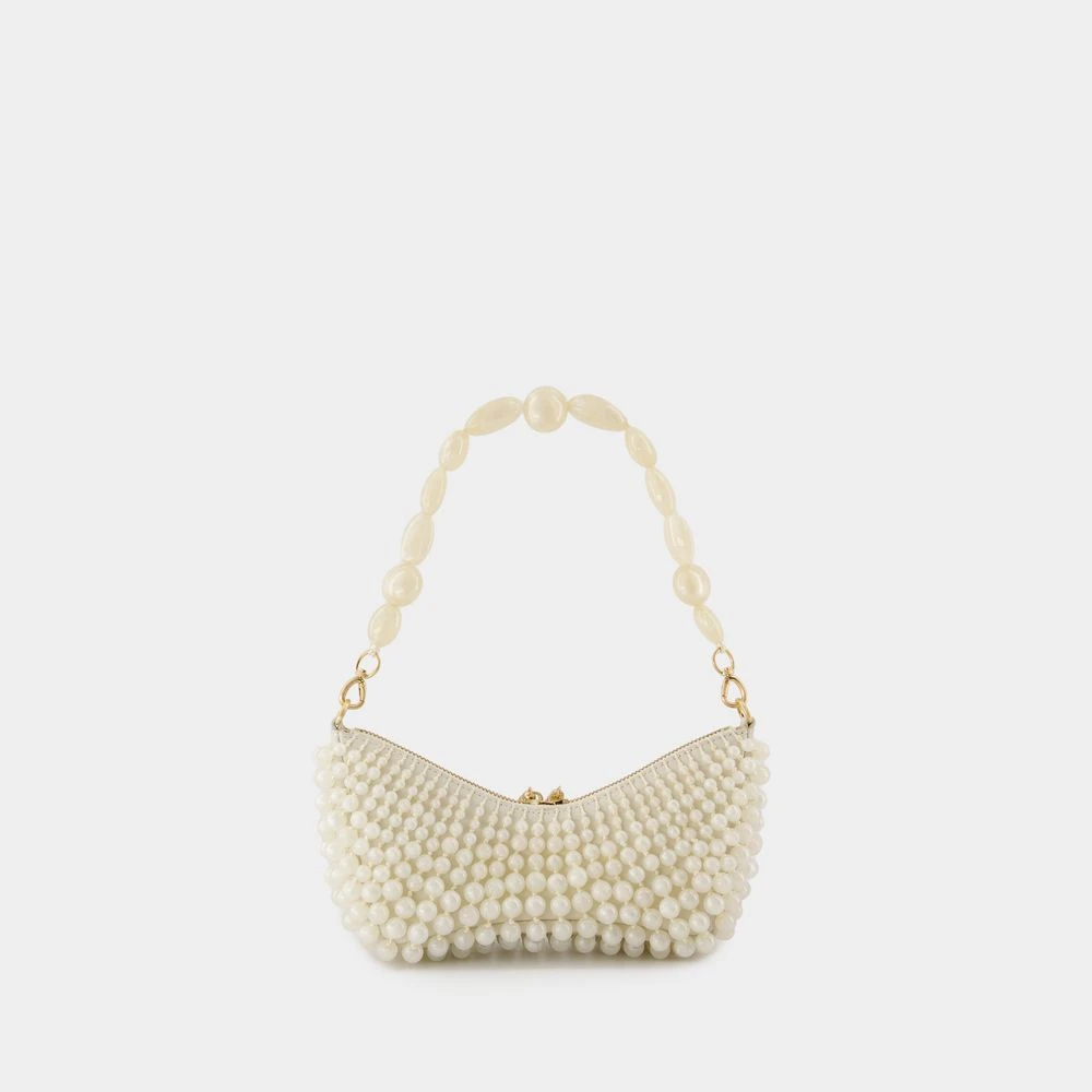 Cult Gaia Witte Acryl Clutch met Magnetische Sluiting White Dames