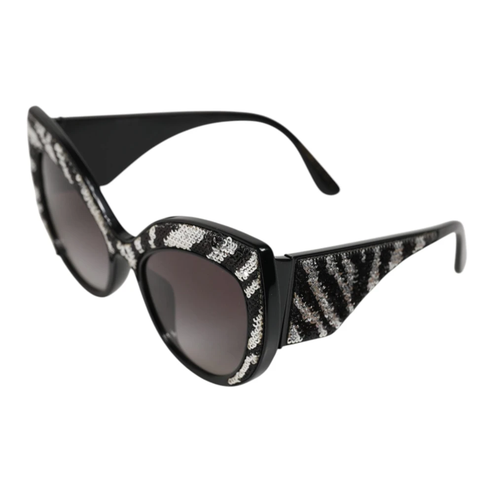Dolce & Gabbana Vrouw Zwart Accessoires Dames, One Size, Pailletten, Dg 4326 Zonnebrillen