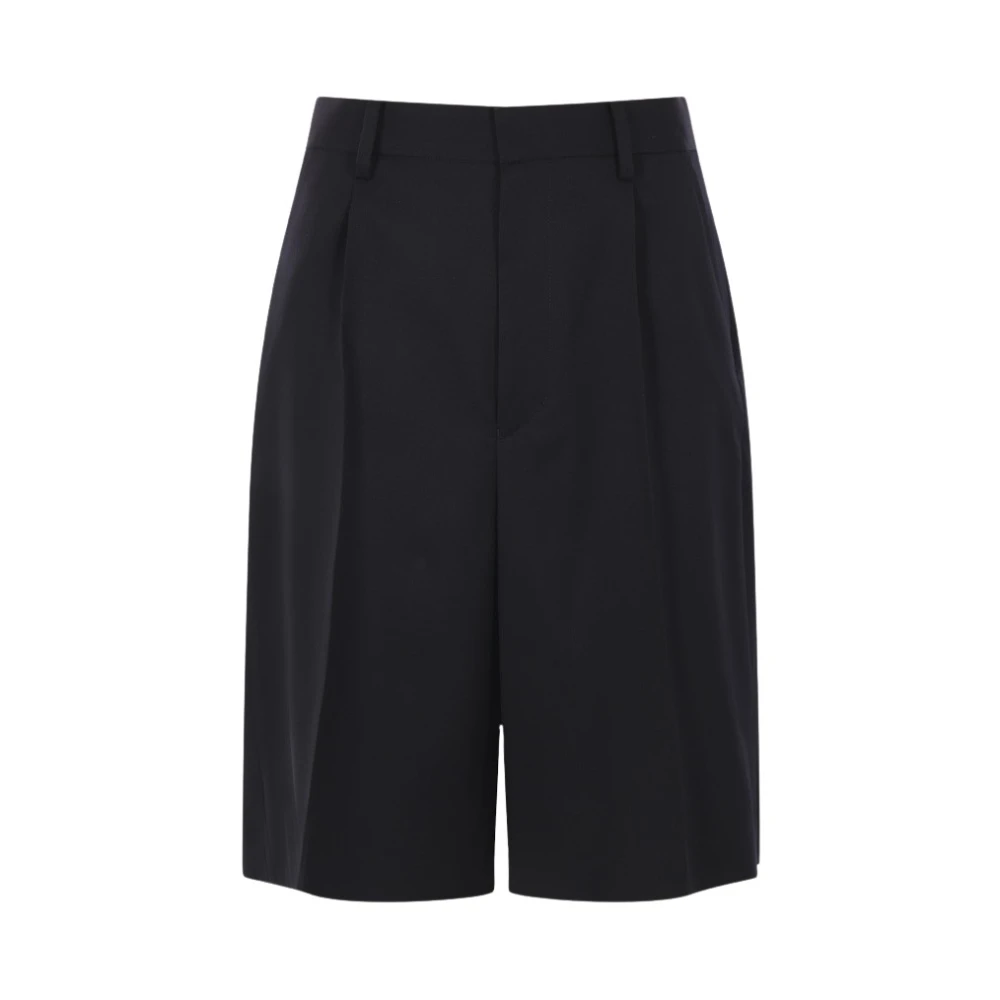 Undercover Blå Ull Gabardin Shorts Blue, Dam