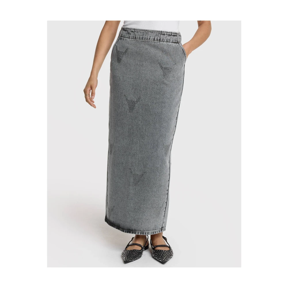 Alix The Label Strass Bull Rok Gray Dames