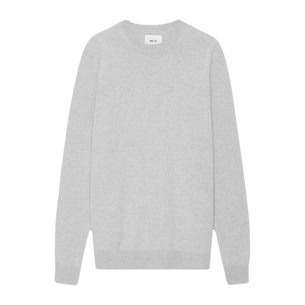 Nn07 Wollen Crewneck Sweater Grijs Melange Gray Heren