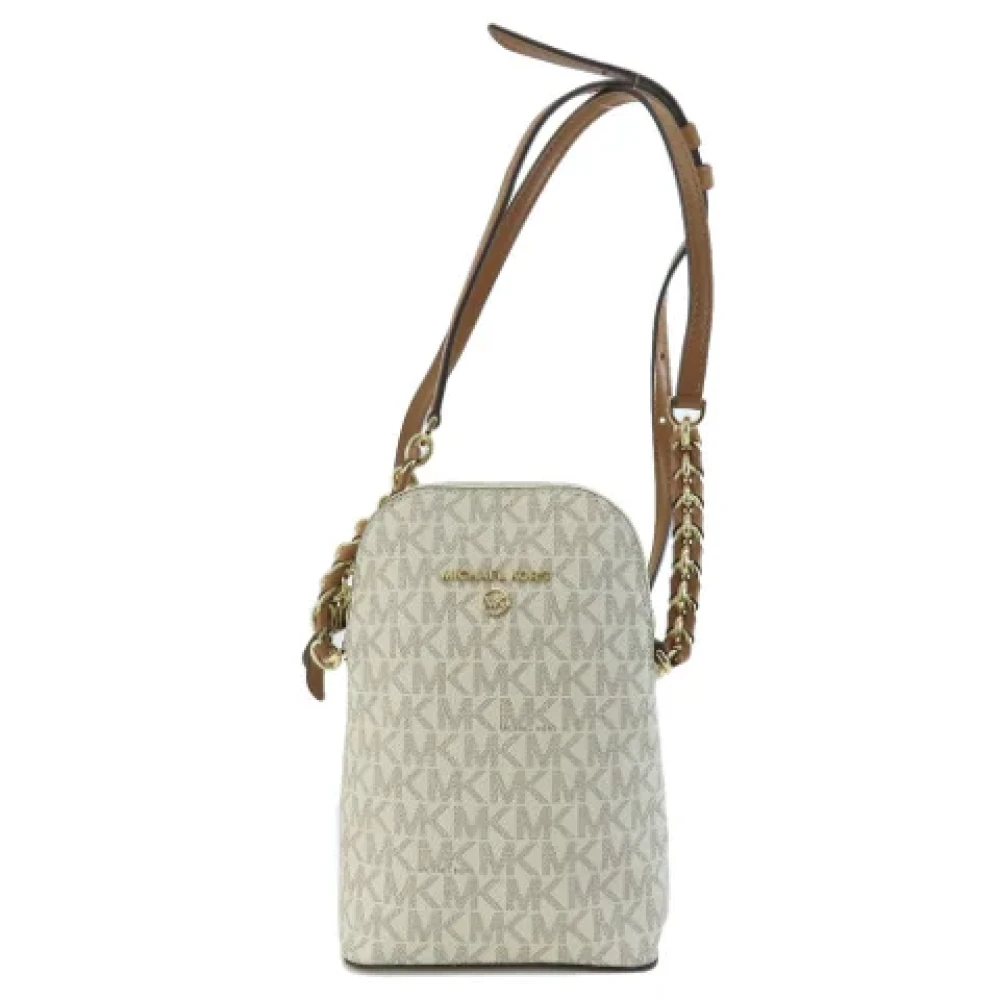 Michael Kors Pre-owned Fabric shoulder-bags Beige Dames