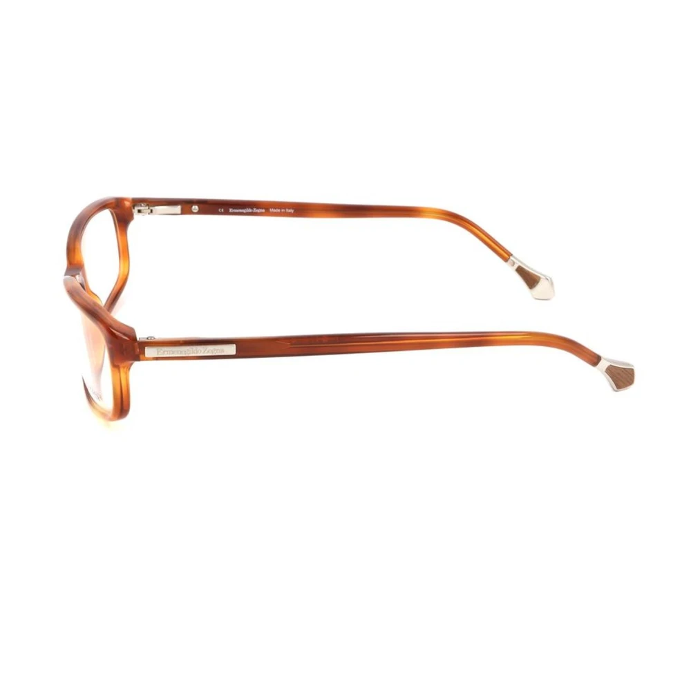 Ermenegildo Zegna Bruine Plastic Unisex Wijzerplaat Frames Brown Unisex