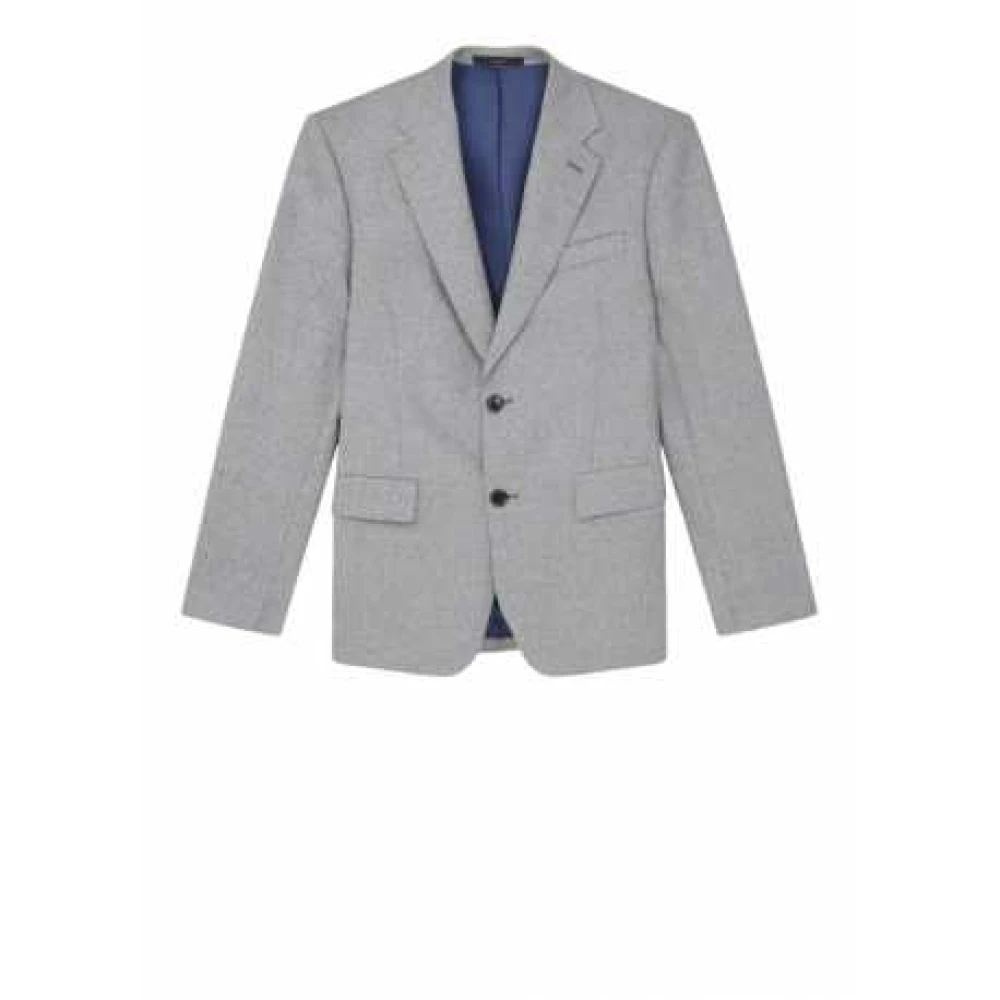 Paul Smith Gevlekt Parelgrijs Flanellen Jack Brierley Model Gray Heren