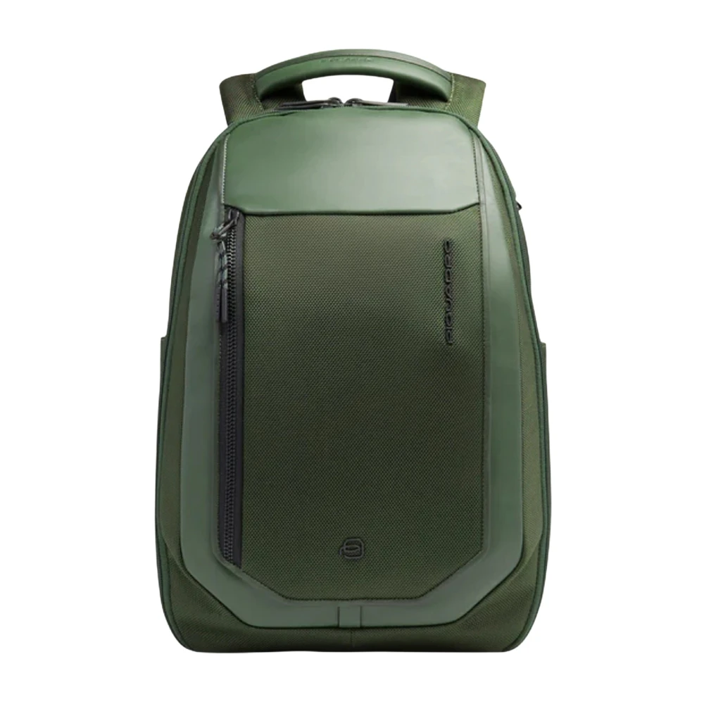 Piquadro Men's Green Travel Backpack With Laptop & Ipad Compartts - Backpacks - One Size - Bags