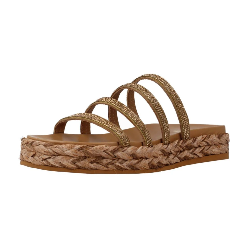 Alpe Flat Sandals Yellow Dames