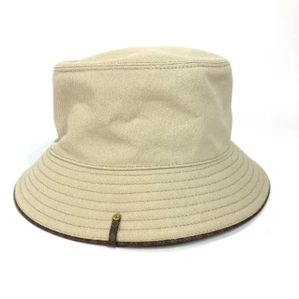 Louis Vuitton Vintage Pre-owned Cotton hats Beige Dames