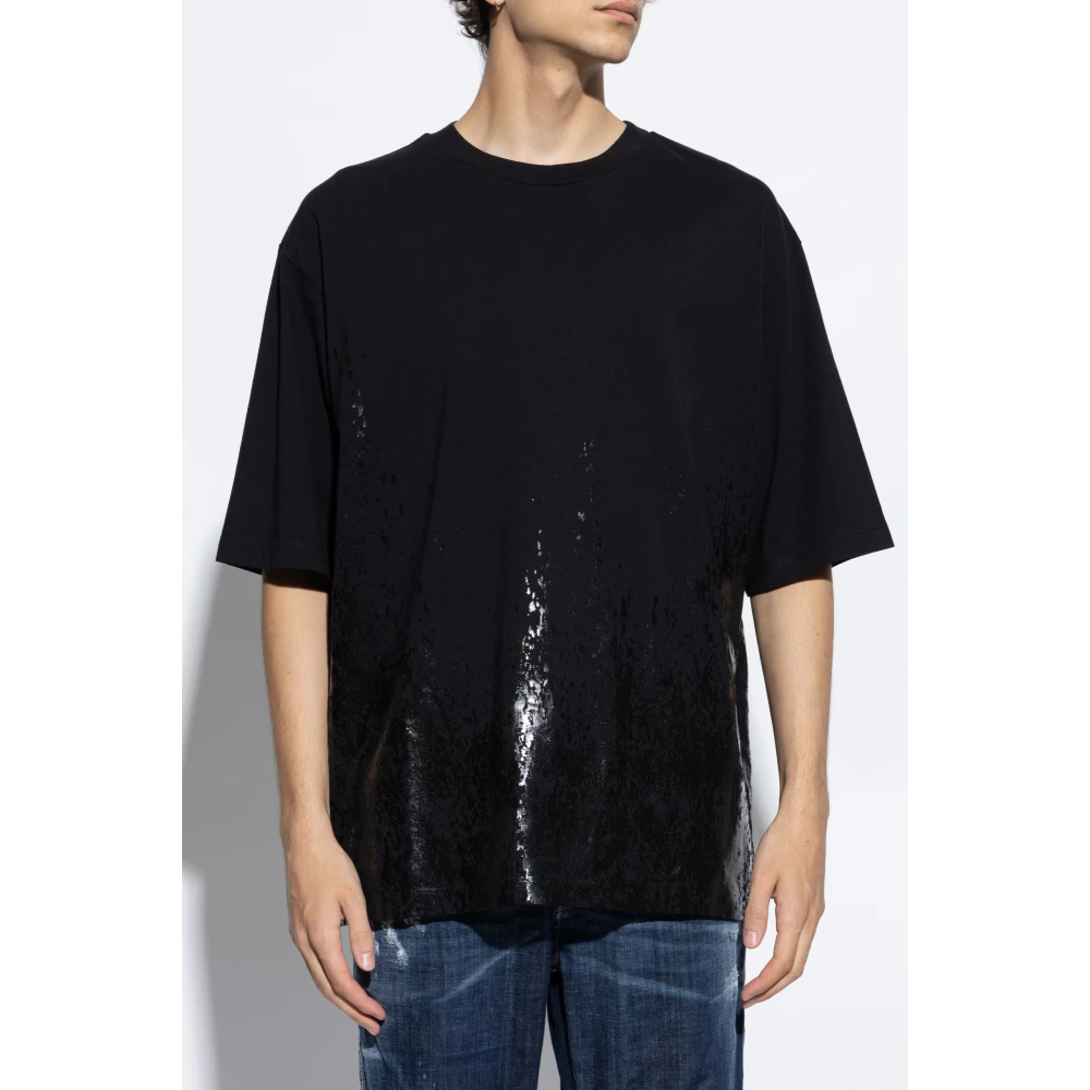 Dsquared2 Bedrukt T-shirt Black Heren