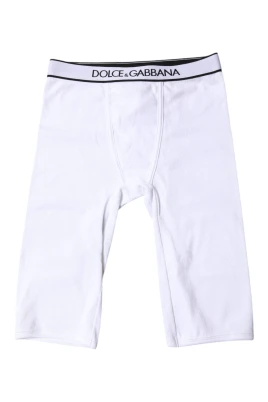 Logo Cotton Cropped Tights