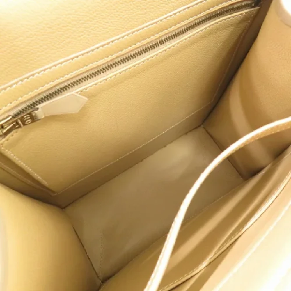 Hermès Vintage Pre-owned Leather totes Beige Dames