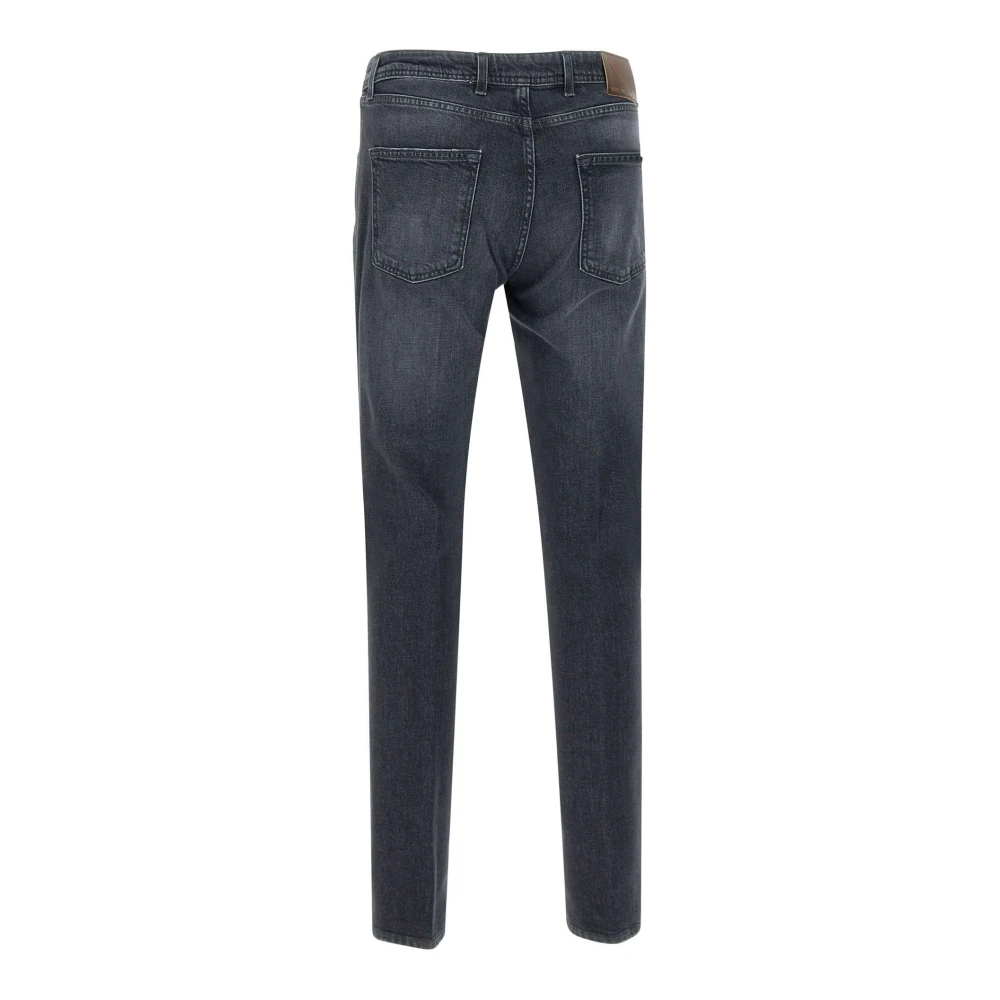 Briglia Zwarte Ribot-L Jeans met Gebruikte Wassing Black Heren