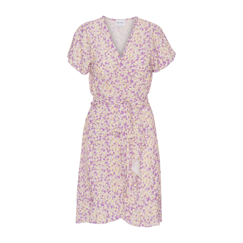 American Dreams Lieveheersbeestje Ruche Wikkeljurk Pink Dames