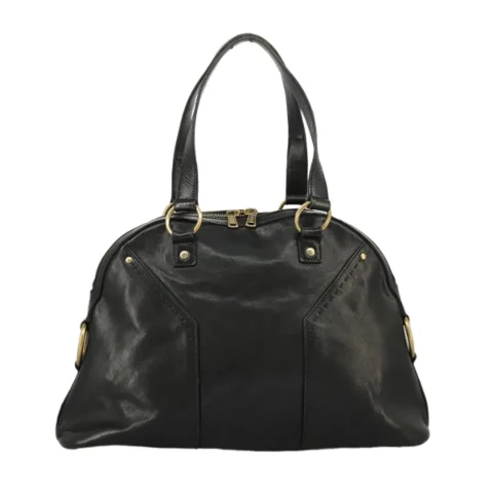 Saint Laurent Vintage Pre-owned Leather handbags Black Dames