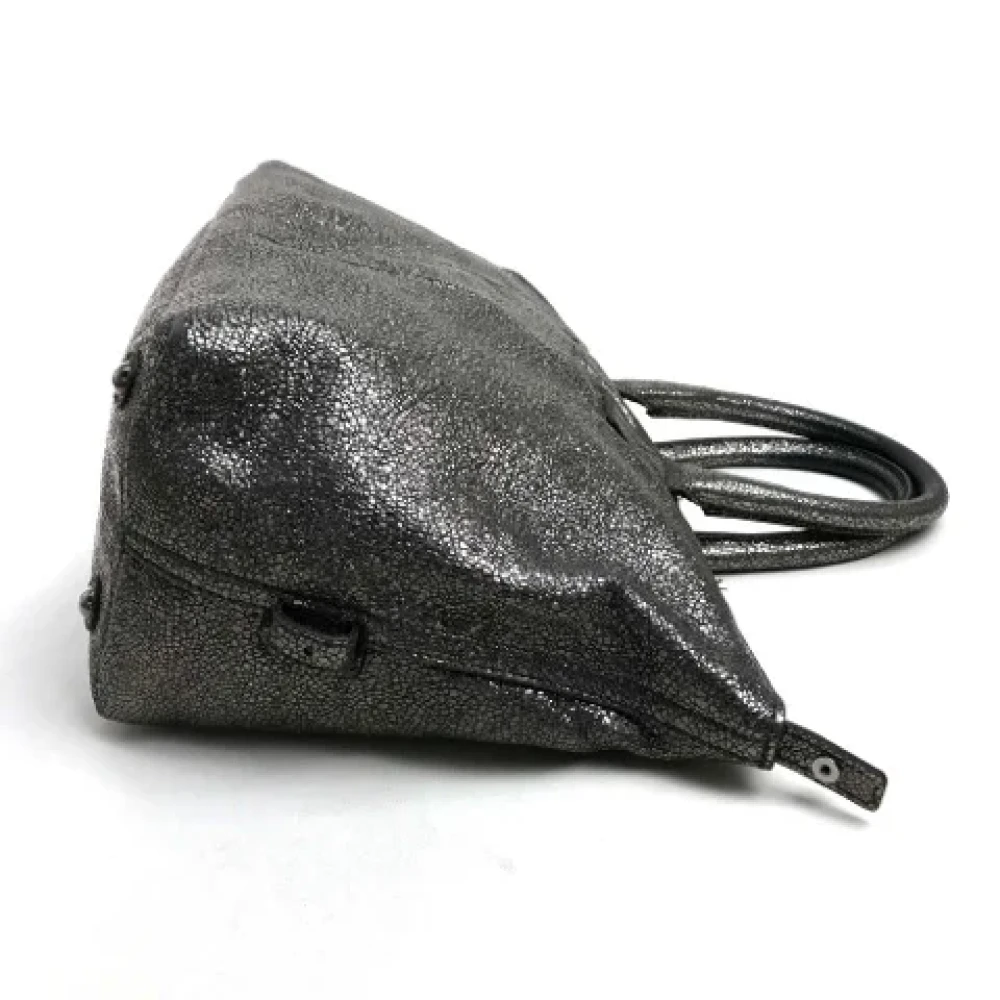 Yves Saint Laurent Vintage Pre-owned Leather handbags Gray Dames