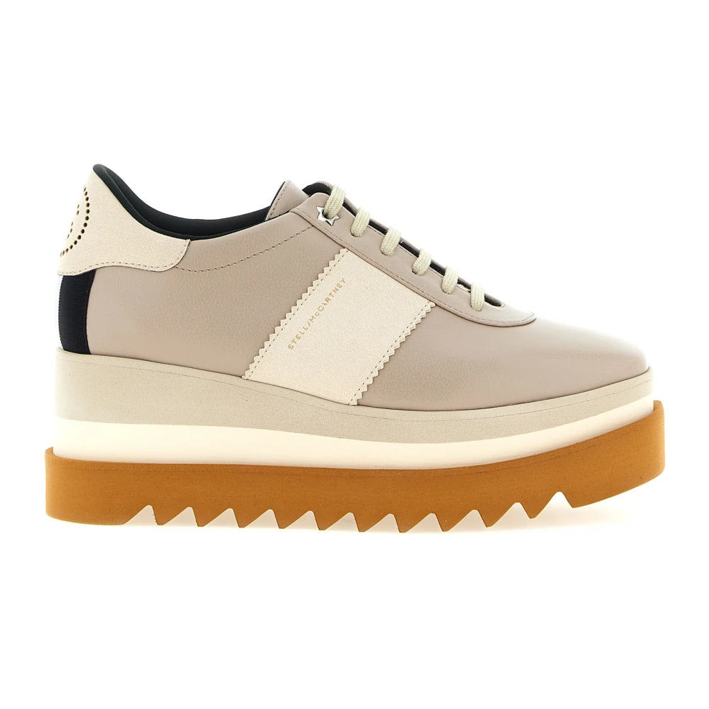 Stella Mccartney Sneak-Elyse Platform Trainers - Female - Wedges - Beige - 5 Uk - Shoes