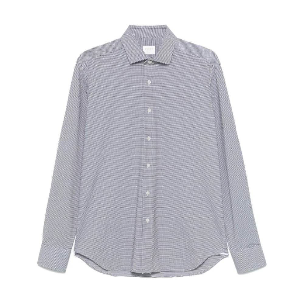 Xacus Klassieke Blauw en Wit Overhemd Blue Heren