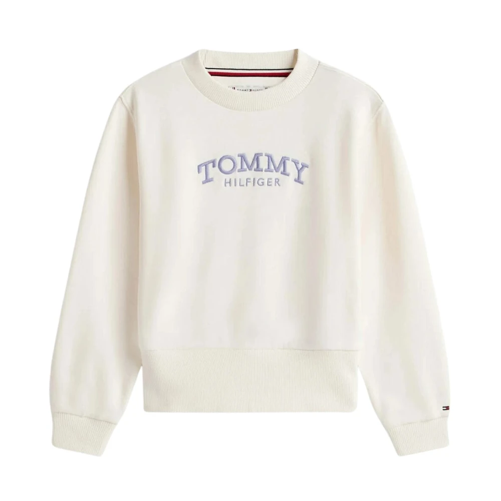 Tommy Hilfiger Girls White Kids Sweatshirts, 3 Y, Mila Low Trainers