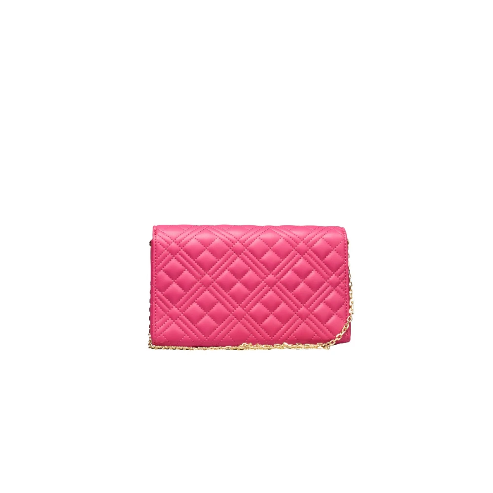 Love Moschino Crossbodytassen met kettingsluiting Pink Dames