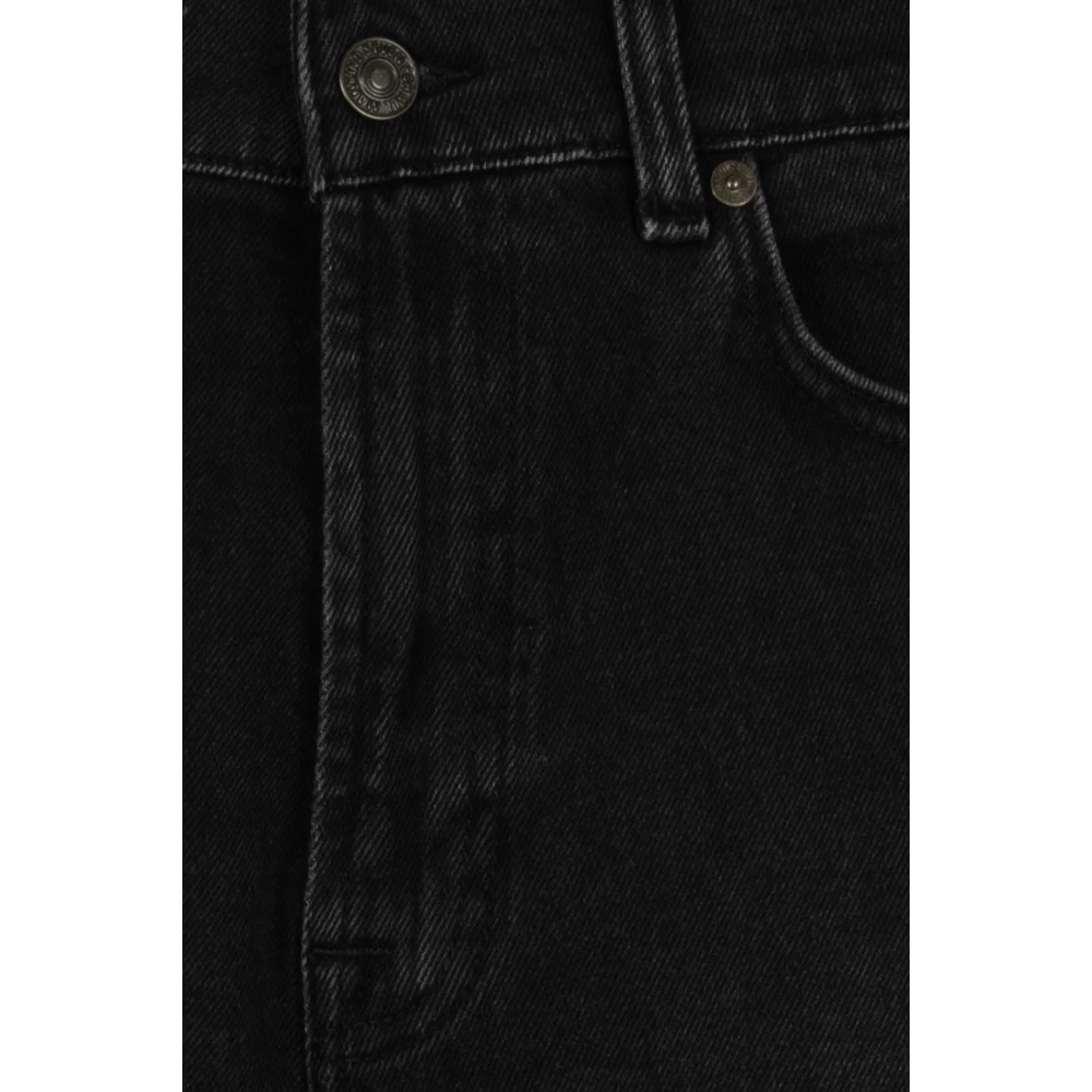 7 For All Mankind Zwarte Logan Stovepipe Jeans Black Dames