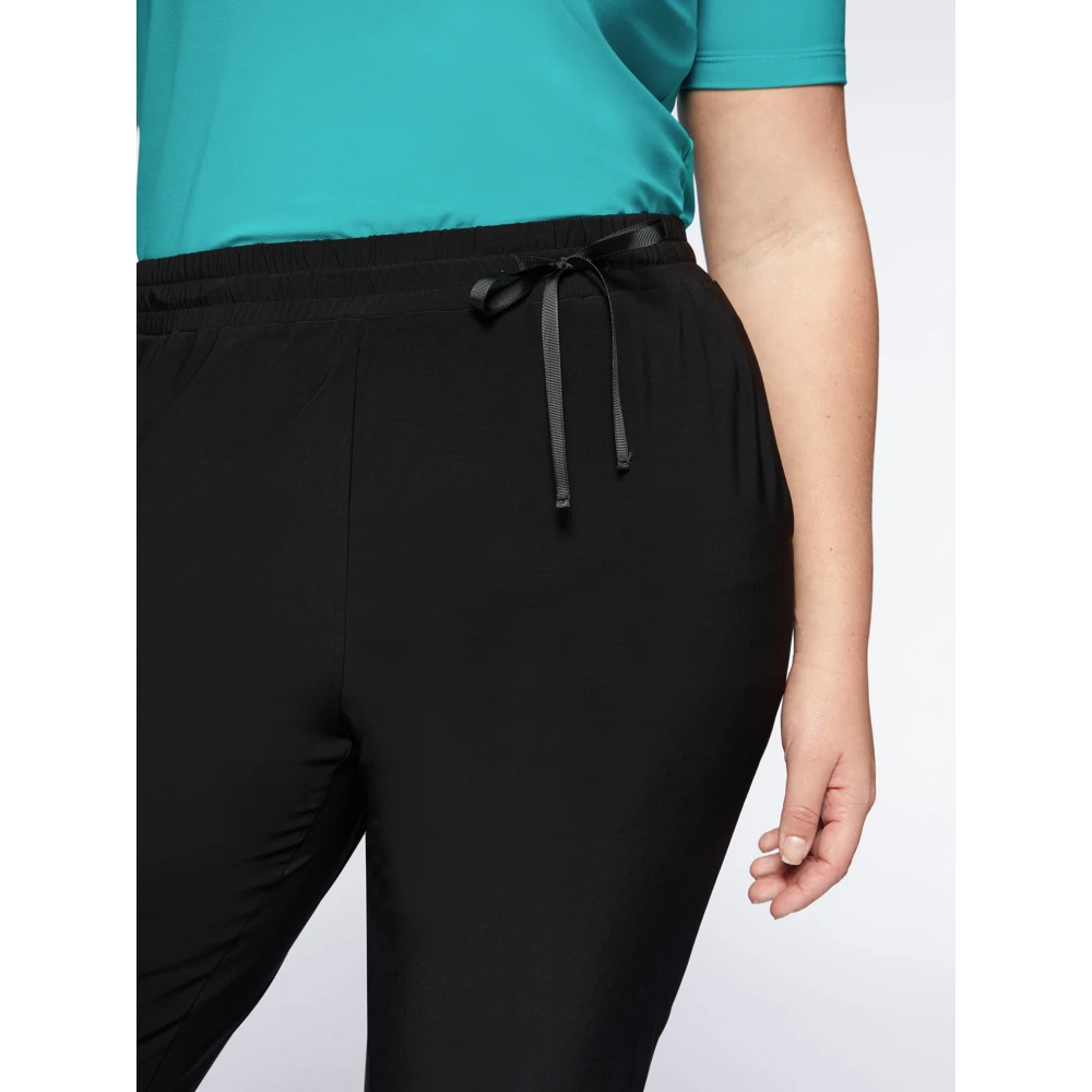 Fiorella Rubino Zachte Jersey Joggers Black Dames