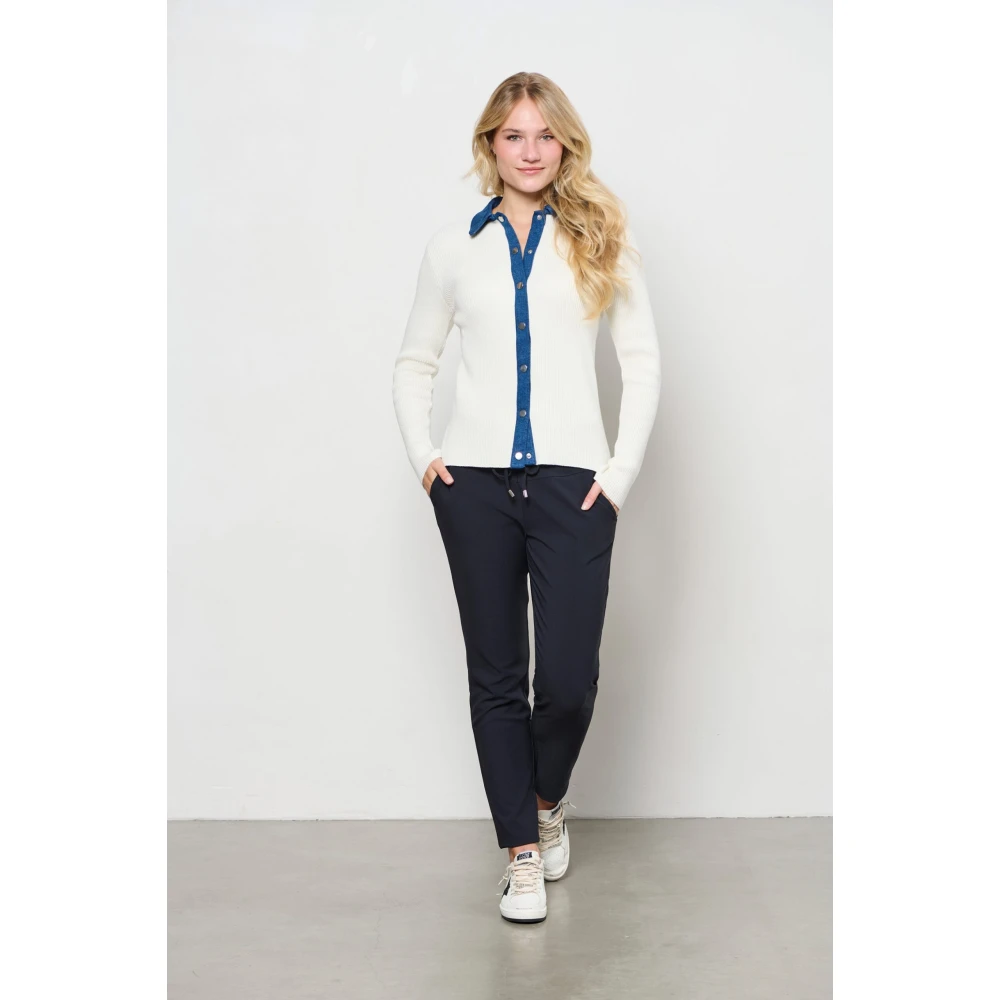 &Co Woman Slim Fit Broek Blue Dames
