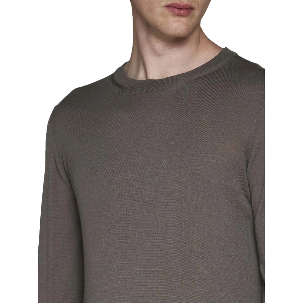Piacenza 1733 Klassieke Sweaters in Wit Blauw Gray Heren