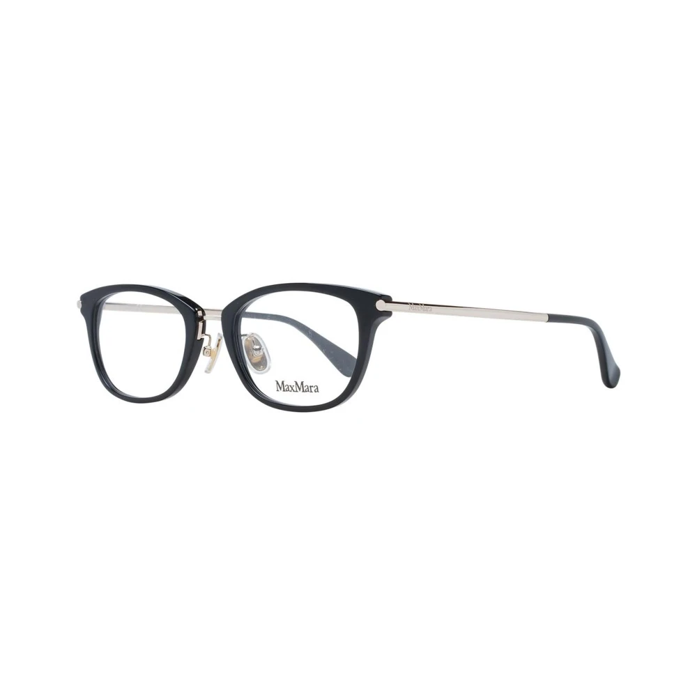 Max Mara Women's Black Stylish Rectangle Optical Frames - Glasses - One Size - Accessories