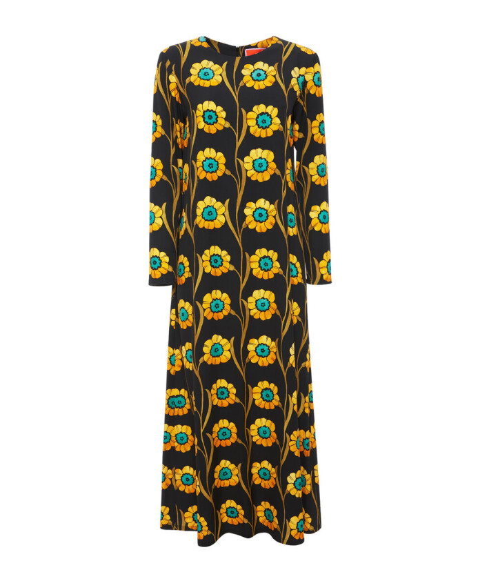 robe-evasee-a-manches-longues